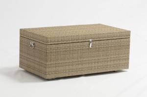 Pechora alum. wicker cushion box 100% waterproof