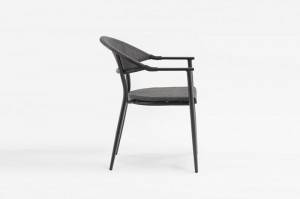 Pino Alum Textylene Arm Chair Load Qty 1260pcs/40HQ 21pcs/stack