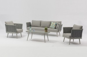 Best-Selling Rope weaving design sofa set living room sofas