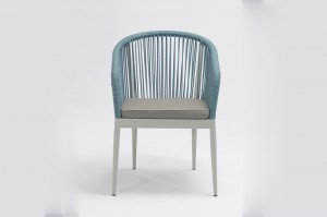 Ecco alum. rope chair stackable