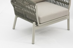 Alicante Sofa 5pcs Set – Alum. Modern Patio Furniture Aluminum Sofa Luxury Outdoor Sofa Set