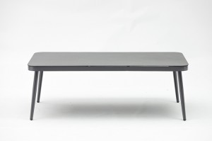 Stone Glass Table Top Ascona alum. rubber rope lounge sofa 6pcs set K/D