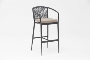 Aster Aluminum Wicker Chair Outdoor Bar Chair Rattan Furniture