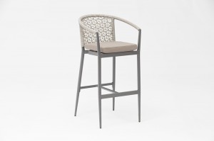 Aster Aluminum Wicker Chair Outdoor Bar Chair Rattan Furniture