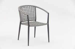 Aster Aluminum Rope Chair B Garden Rope Metal Chairs Outdoor Patio Furniture