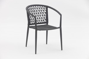 Aster Aluminum Rope Chair C Outdoor Garden Rope Metal Chairs Furniture Restaurant Chairs Leisure Chair Outdoor Patio Furniture