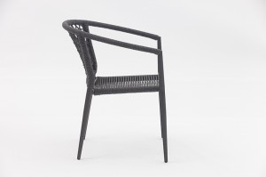 Aster Aluminum Rope Chair C Outdoor Garden Rope Metal Chairs Furniture Restaurant Chairs Leisure Chair Outdoor Patio Furniture