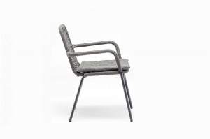 Dininng Furniture 15pcs/stack BONN Alum. Olefin Rope Arm Chair