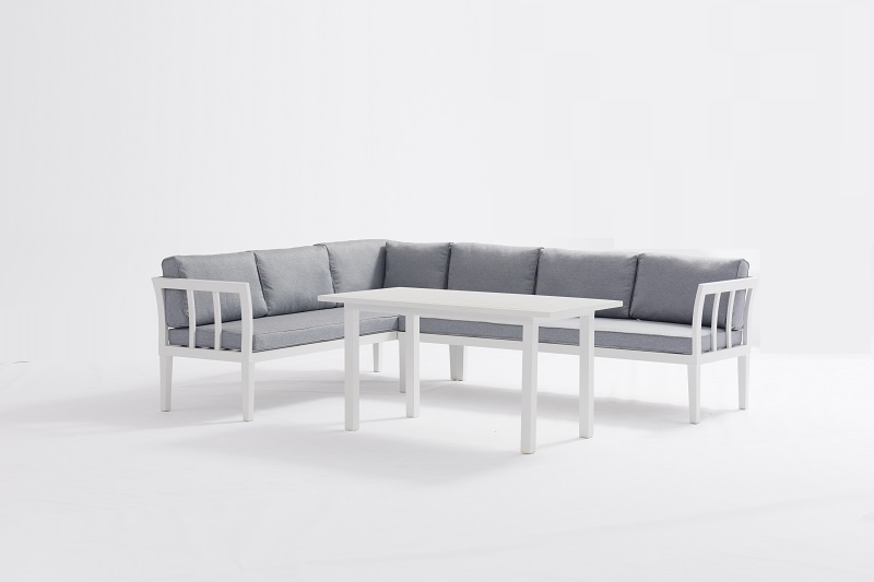 Well-designed	Half Round Wicker Dining Set	- Outdoor Furniture BERGEN Full Alum. Lounge Set With Cushions – Jacrea
