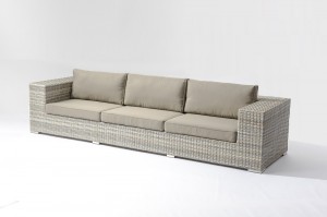 JACREA OUTDOOR Birmingham alum. wicker sofa 4pcs set