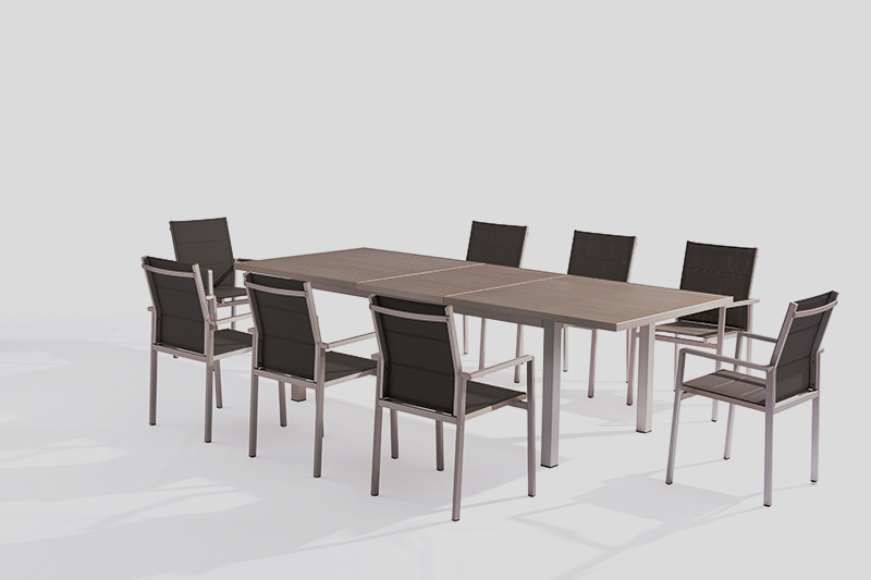 Manufacturing Companies for	Outdoor Tables For Restaurants	- Outdoor Furniture  BRIGHTON  Alum. Dining Set With Extension Table – Jacrea