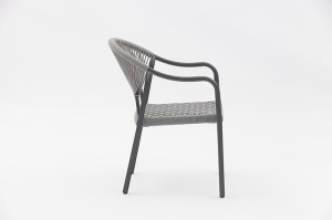Briva alum. rope chair Metal Aluminum Chairs Furniture Restaurant Chairs Leisure Chair