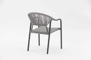 Briva alum. rope chair Metal Aluminum Chairs Furniture Restaurant Chairs Leisure Chair