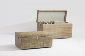 Pechora Alum. Rattan Cushion Box 130x72x57cm 100% Waterproof China Furniture