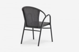 Garden Furniture Celle Alum. Textilene Dining Chair For Cafe Restaurant