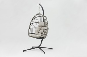 Colmar Economic Hanging Chair – Steel&Alum. Manufacturers Direct Sale Patio Swing Egg Chair Folding with round frame