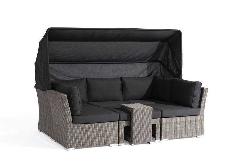 Fixed Competitive Price	Lounge Wicker Patio Furniture Set	- Outdoor Furniture Factory CORDOBA Alum. Wicker Magic  Canopy Bed – Jacrea