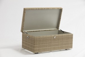 Pechora Alum. Rattan Cushion Box 130x72x57cm 100% Waterproof China Furniture