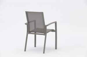Deme Chair Stackable Textilene Chair Outdoor Garden Patio Furniture China Factory