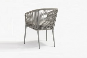 100% Original Factory China Patio Modern Design Alum. Outdoor Rattan Garden Wicker Dining Chair