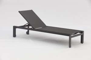 Eros New Aluminium Textilene Seat And Back Sun Loungers In Triangle Shape