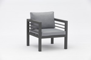 Grosseto alum. stackable sofa