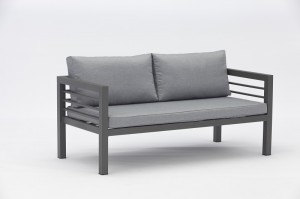 Grosseto alum. stackable sofa