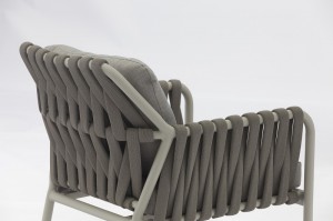 Hela Sofa 5pcs Set Hot Selling Aluminium Rubber Rope Sofa Set Color Customized Wholesale Price