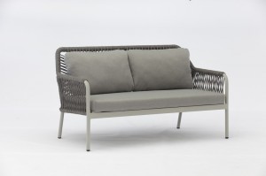 Hela New Design Aluminium Rope Sofa Set One Box Packing Mail Order Outdoor Garden