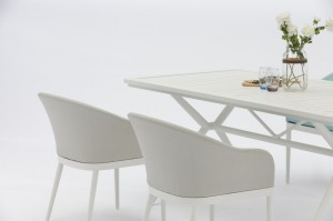 Hestia alum. textilene chair dining set