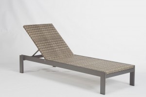 Garden Furniture  FOLLINA Alum. Rattan Sun Loungers