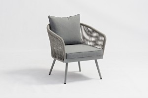 Ecco Aluminium Rope Lounge Set K/D Factory Supply Modular Sofa Sets Fashion Style Design
