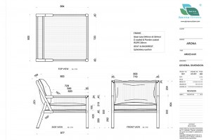 Arona German Design Alum. Rope Sofa 4pcs Set Stackable Sofa One Box Packing Mail Order Internet Selling China Factory Outdoor Garden Patio Furniture