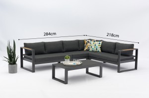 ANDEER High Quality Aluminium Lounge Set Modular Sofa Outdoor Garden Patio Furniture China Factory Supplies