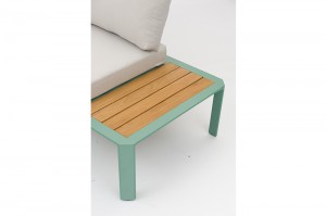 Lafery New Design Alum. Corner Sofa With Sun Lounger Function