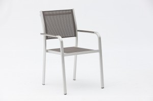 Kendal Outdoor Dining Chair Textilene Aluminum Patio Furniture Garden Chair