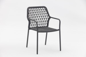 Kingston Alum. Rope Chair B Outdoor Garden Rope Metal Chairs Furniture Restaurant Chairs Leisure Chair Outdoor Patio Furniture