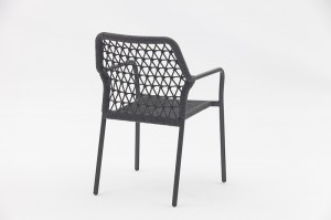 Kingston Alum. Rope Chair B Outdoor Garden Rope Metal Chairs Furniture Restaurant Chairs Leisure Chair Outdoor Patio Furniture