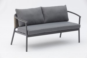 Labrace Alum Sofa 4pcs Set Modern Patio Furniture Outdoor Garden Rope Sofa