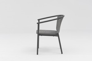 Labrace Alum. Frame + Textilene Rope, Assembled By Screws Chair Leisure Chair