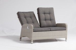 Classic Outdoor Furniture LAGAN Alum. Wicker Air Pump Lounge Set Position Adjustable