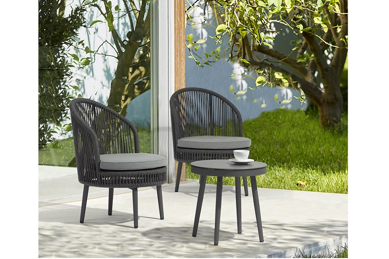 Personlized Products 	Alum. Rope Balcony Set	- Outdoor Furniture Factory MONTANA Alum. Rope 3pcs K/D Set – Jacrea
