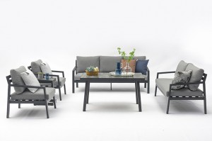 Nantes Sofa Set KD Outdoor Garden Sofa Set Metal Lounge Set Patio Garden Sets