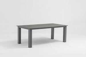 Nice alum. dining table 200x100cm