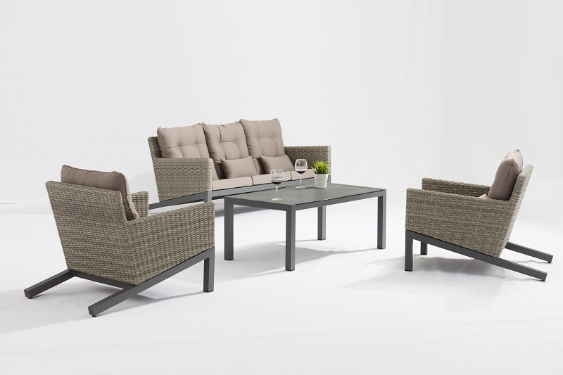 Factory Promotional	Garden Dining Sets	- Special Design Outdoor Furniture OLDENBURG Alum. Wicker Lounge Set In K/D – Jacrea