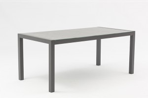 Orosei Ceramic Glass Table Weather Resistant Garden Aluminum Dining Table 180x90cm