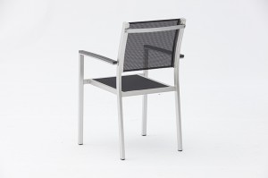 Orosei Outdoor Dining Chair Textilene Aluminum Patio Furniture Garden Chair