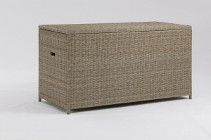 Radom Cushion Box With Alum. Inner Rattan Box assembled Outdoor Useful