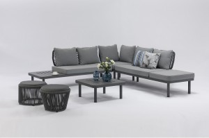 Manufacturer of 	K/D Dinning Table Set	- Outdoor Furniture SASSARI Alum. Olefin Rope Lounge Sofa With Cushions – Jacrea
