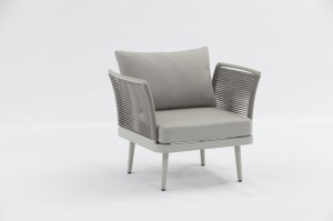 Online Exporter China Patio Modern Design Alum. Outdoor Rattan Garden Wicker Dining Chair